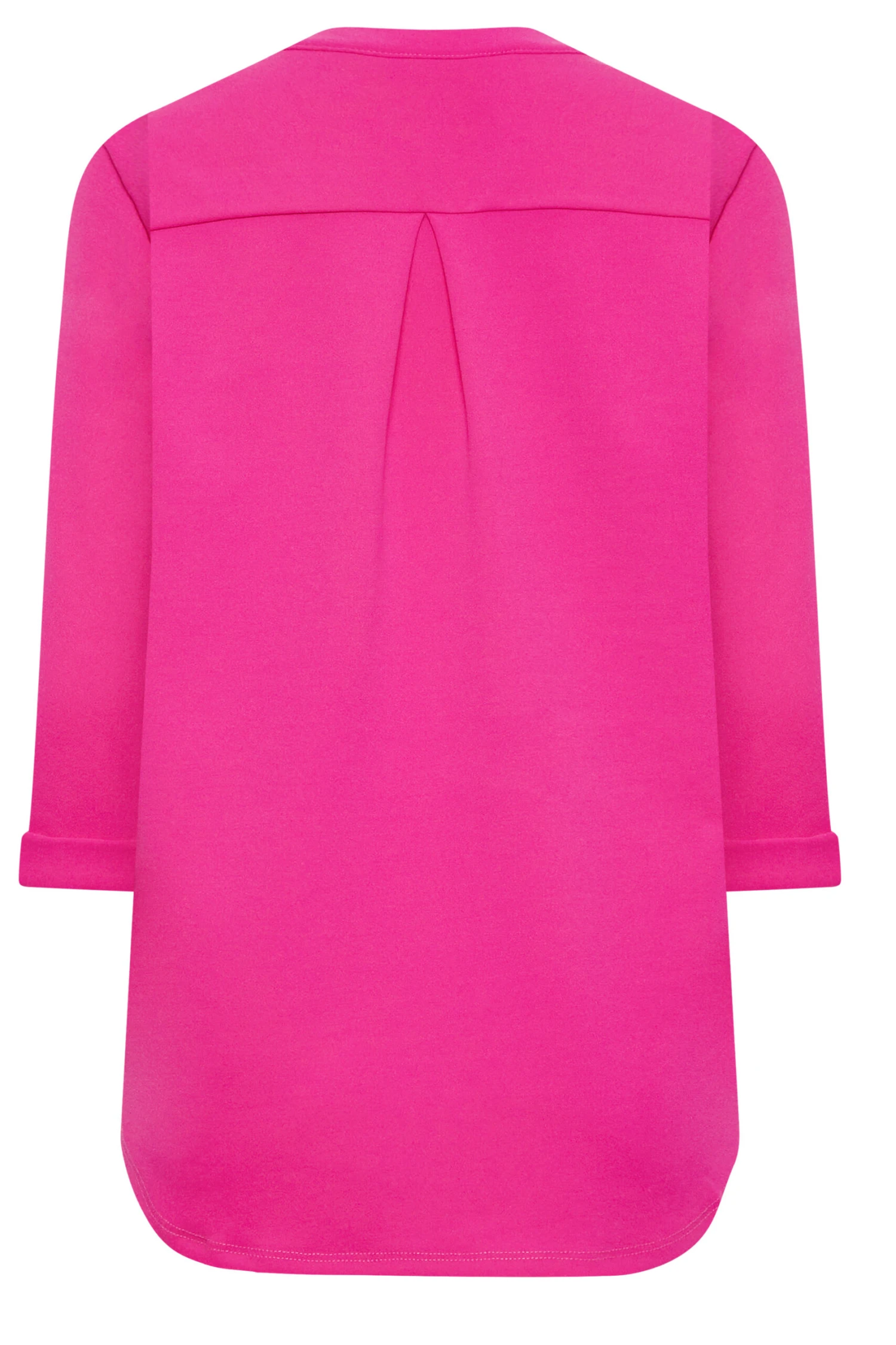 M&Co Hot Pink Half Placket Jersey Shirt 7 M&Co Hot Pink Half Placket Jersey Shirt - Image 7