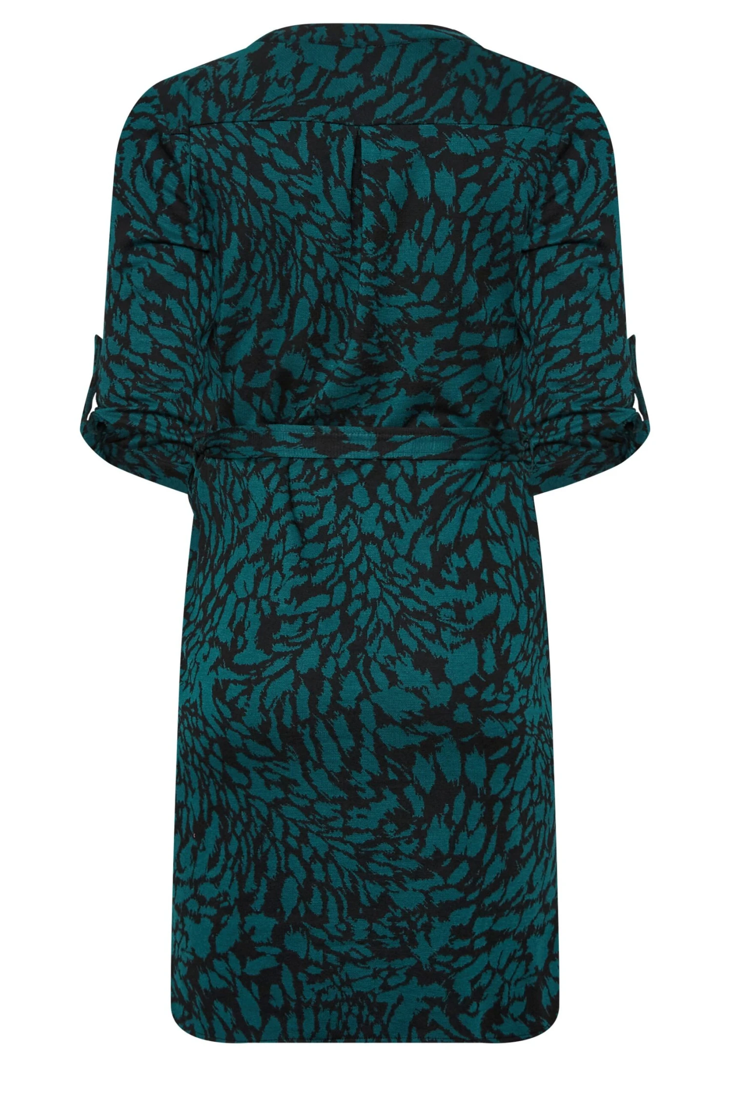 M&Co Green Animal Print Tie Waist Tunic Dress 7 M&Co Green Animal Print Tie Waist Tunic Dress - Image 7