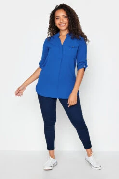 M&Co Cobalt Blue Tab Sleeve Blouse 8 M&Co Cobalt Blue Tab Sleeve Blouse -M&Co Sales Store d79da711 4653 49 550098 B scaled