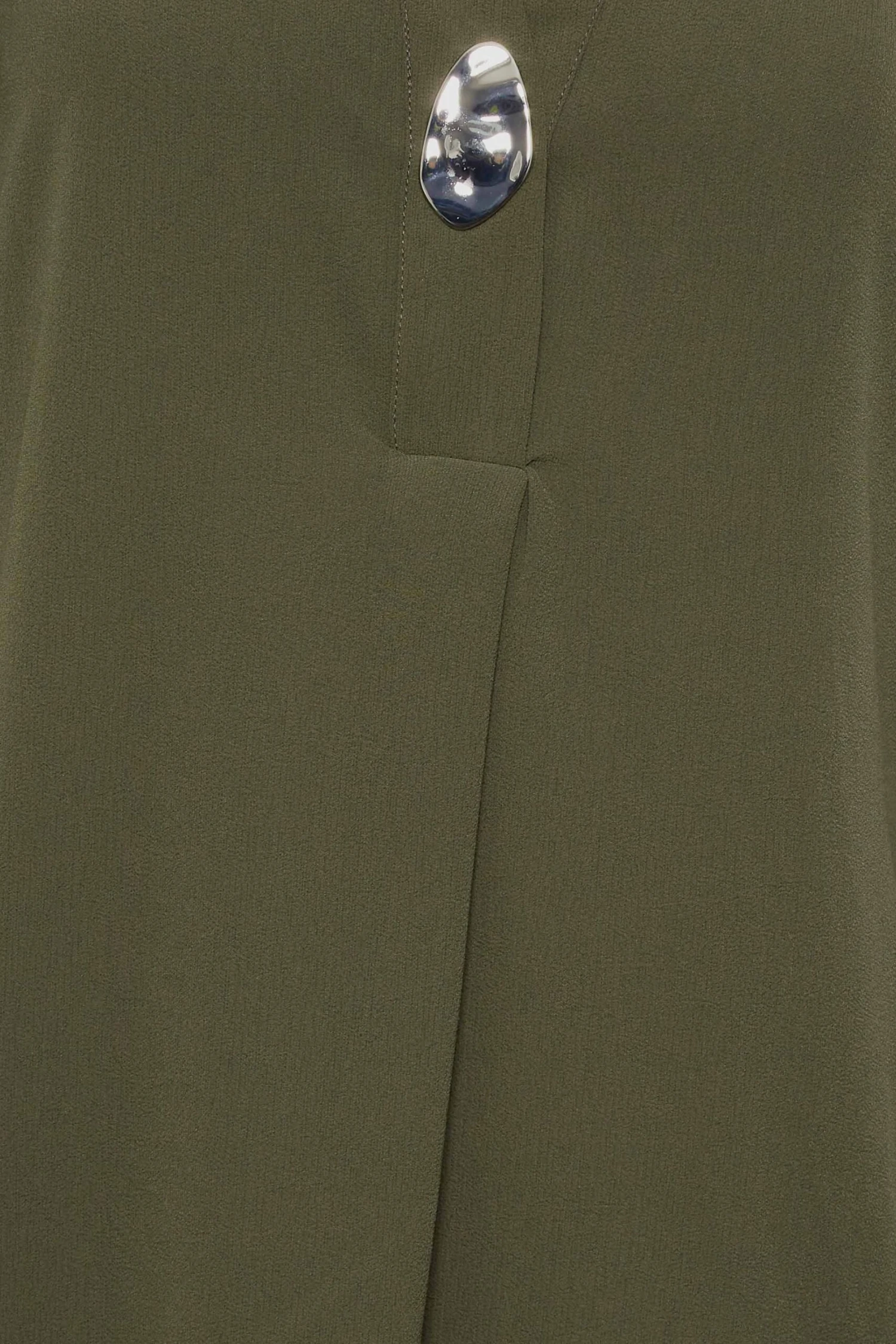 M&Co Dark Green Statement Button Tab Sleeve Shirt 7 M&Co Dark Green Statement Button Tab Sleeve Shirt - Image 7