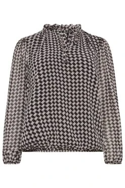 M&Co Black Geometric Print Tie Neck Blouse 12 M&Co Black Geometric Print Tie Neck Blouse -M&Co Sales Store d8c2de71 b850 48 550267 X scaled