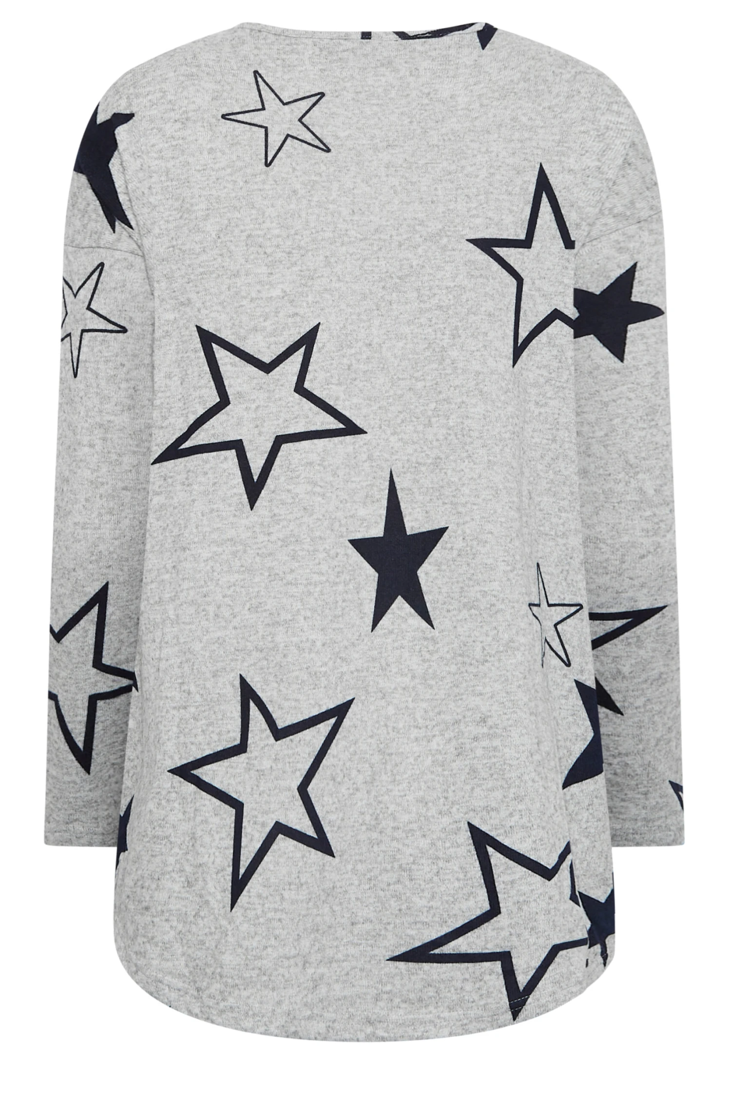 M&Co Grey Star Print Jumper 7 M&Co Grey Star Print Jumper - Image 7