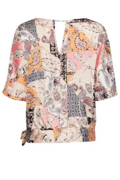 M&Co Pink Paisley Print Short Sleeve Blouse 13 M&Co Pink Paisley Print Short Sleeve Blouse -M&Co Sales Store d8f79b3d 84c6 4a 550587 Y scaled