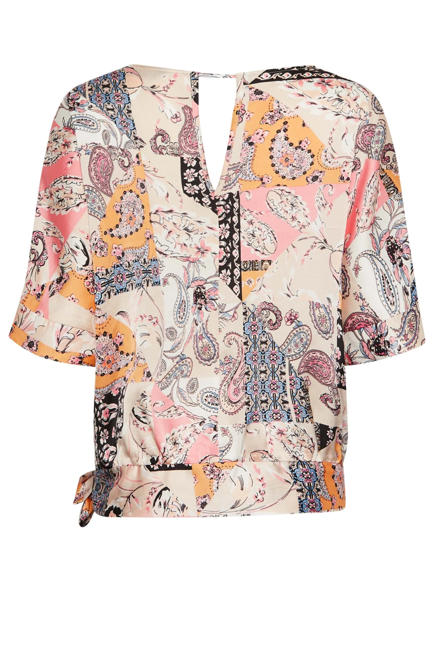 M&Co Pink Paisley Print Short Sleeve Blouse 7 M&Co Pink Paisley Print Short Sleeve Blouse - Image 7