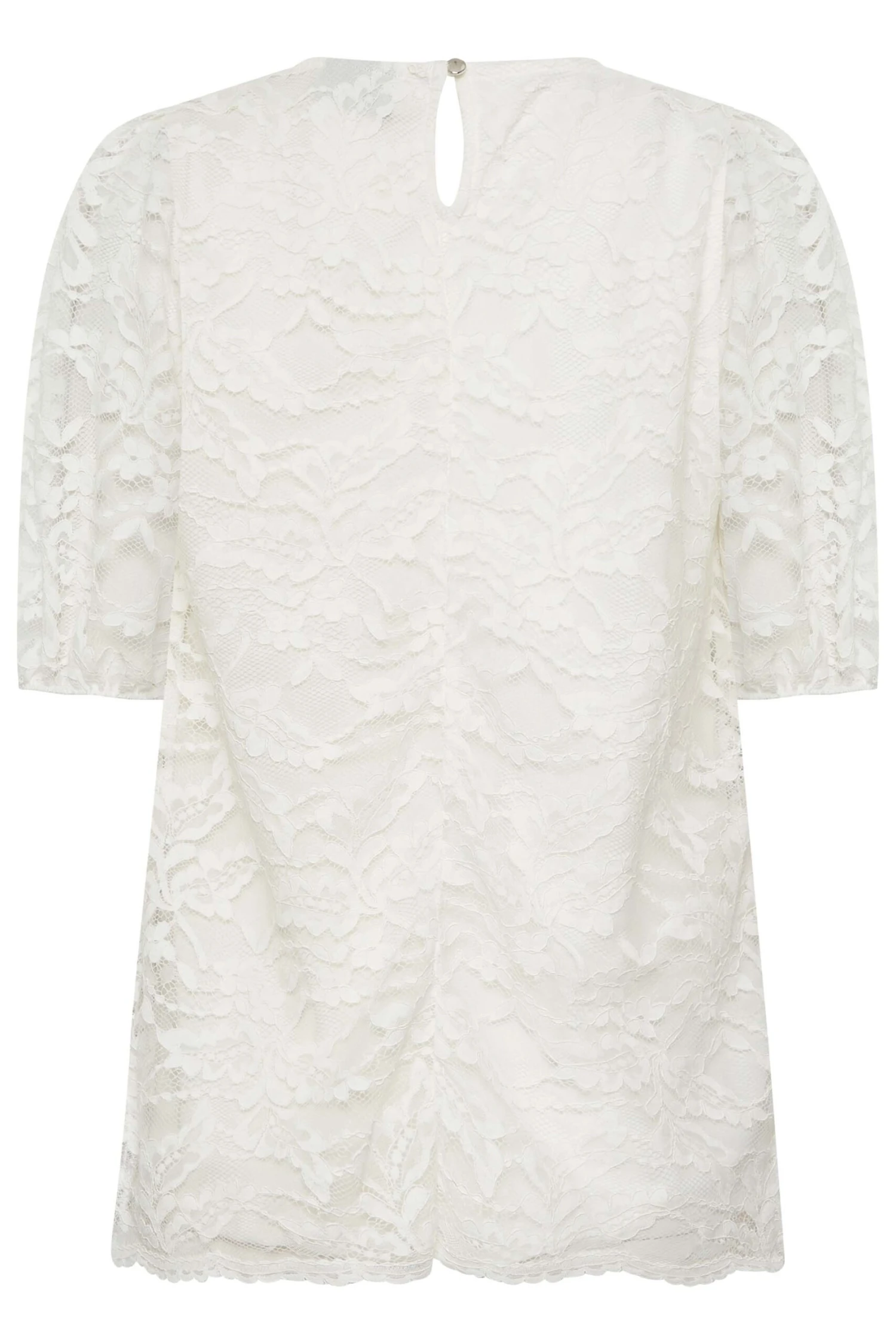 M&Co White Lace Floral Blouse 2 M&Co White Lace Floral Blouse - Image 2