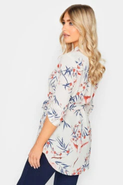 M&Co White Floral Tie Waist Blouse -M&Co Sales Store d96217cd 175c 48 550663 C scaled