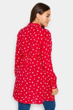 M&Co Red Floral Print Tie Waist Tunic Shirt 9 M&Co Red Floral Print Tie Waist Tunic Shirt -M&Co Sales Store da36fcdc 5303 4d 550030 C scaled