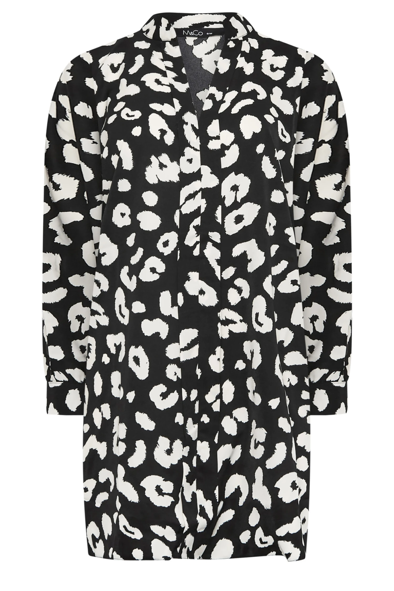 M&Co Black Leopard Print Blouse 6 M&Co Black Leopard Print Blouse - Image 6