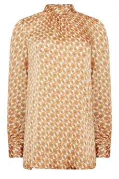 M&Co Orange Geometric Print High Neck Satin Blouse 12 M&Co Orange Geometric Print High Neck Satin Blouse -M&Co Sales Store db4d8524 e4f2 4c 550075 X scaled
