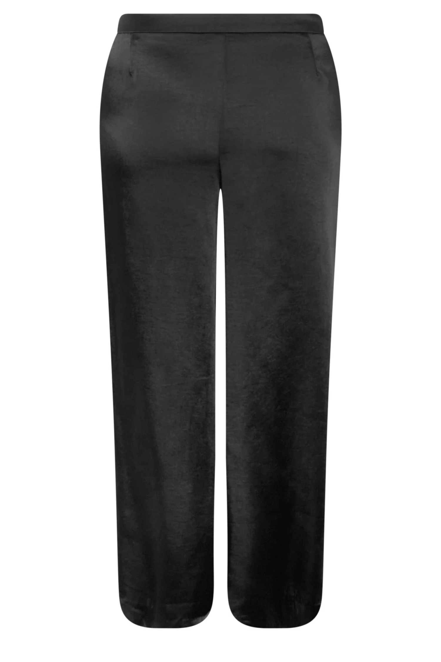 M&Co Black Satin Wide Leg Trousers 6 M&Co Black Satin Wide Leg Trousers - Image 6