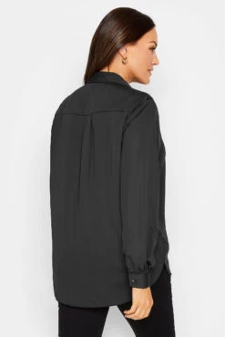 M&Co Black Satin Button Through Shirt 9 M&Co Black Satin Button Through Shirt -M&Co Sales Store dbafcb1d cad6 48 550152 C scaled