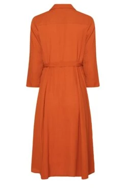 M&Co Orange Tie Waist Button Through Shirt Dress -M&Co Sales Store dcdf3197 07d4 43 550383 Y scaled