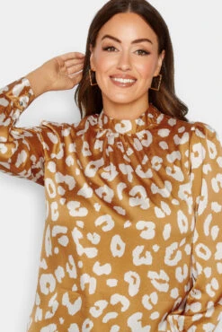 M&Co Orange Leopard Print High Neck Satin Blouse 10 M&Co Orange Leopard Print High Neck Satin Blouse -M&Co Sales Store ddabac2c c52e 4a 550079 D scaled