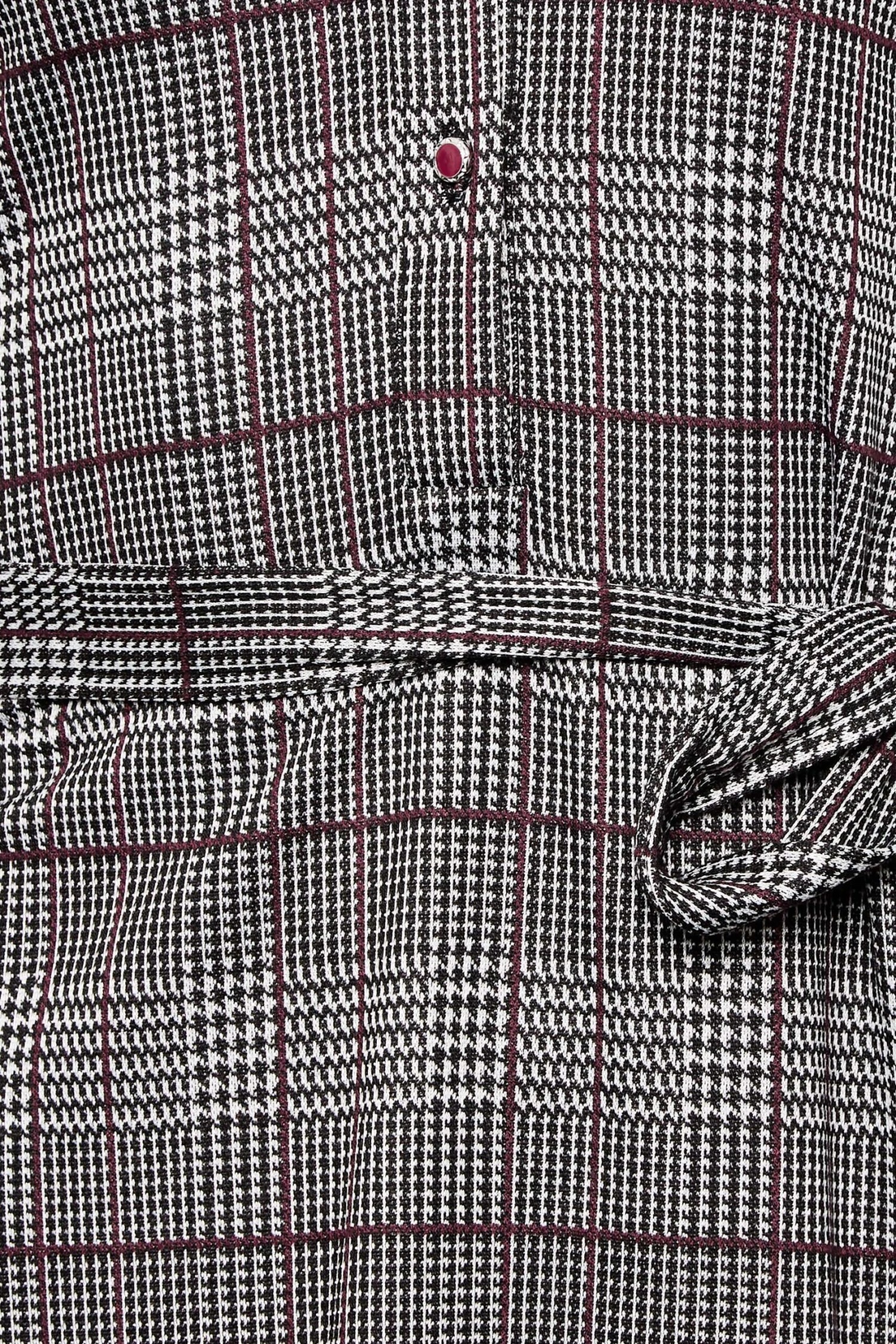 M&Co Grey Check Tie Waist Tunic Dress 5 M&Co Grey Check Tie Waist Tunic Dress - Image 5