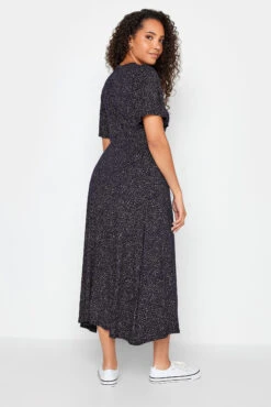 M&Co Navy Blue Polka Dot Maxi Dress 9 M&Co Navy Blue Polka Dot Maxi Dress -M&Co Sales Store de231b3b ddbd 4d 500584 C scaled