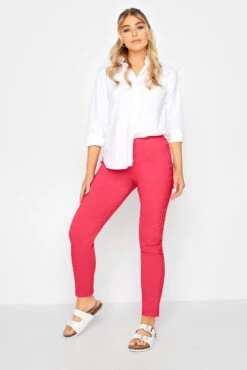 M&Co Pink Stretch Bengaline Trousers 6 M&Co Pink Stretch Bengaline Trousers -M&Co Sales Store df351425 c582 46 500558 B scaled