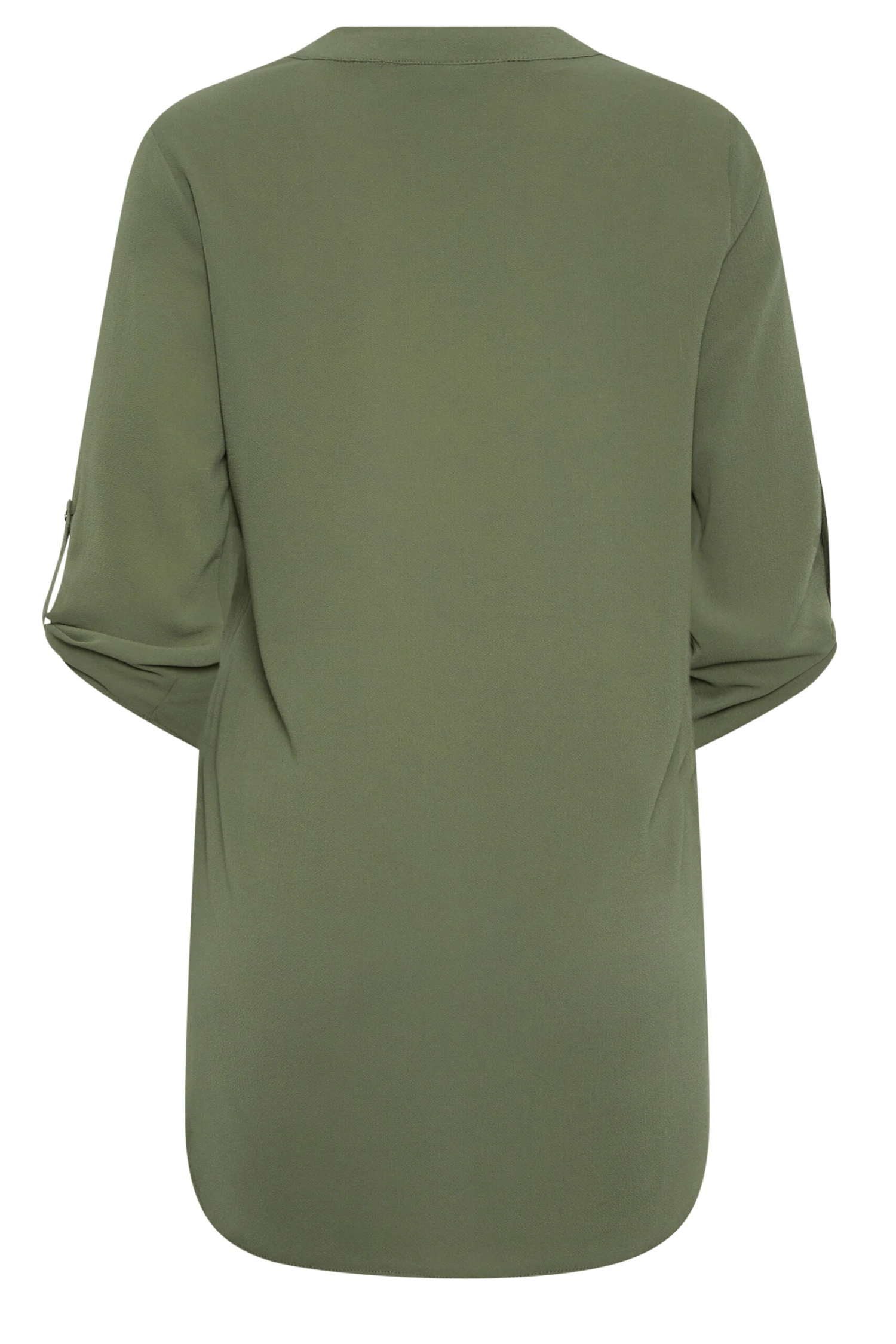 M&Co Green Statement Button Tab Sleeve Shirt 7 M&Co Green Statement Button Tab Sleeve Shirt - Image 7