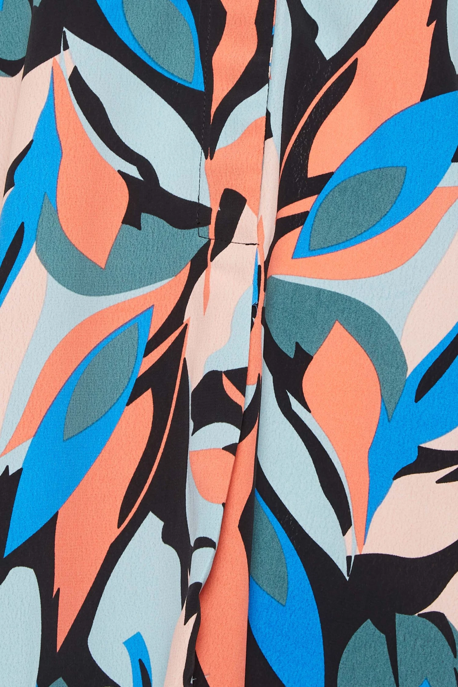 M&Co Black Leaf Print Half Placket Shirt 5 M&Co Black Leaf Print Half Placket Shirt - Image 5