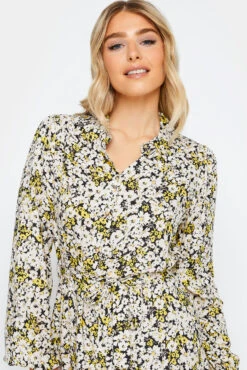 M&Co Black Floral Tie Front Maxi Dress -M&Co Sales Store e04db893 c660 4c 550417 D scaled