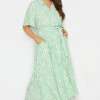 M&Co Mint Green Daisy Print Maxi Shirt Dress