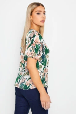 M&Co White Floral Print Puff Sleeve Blouse -M&Co Sales Store e1c05e66 8221 48 550564 C scaled