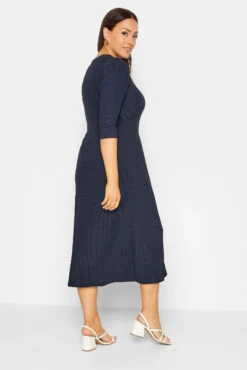 M&Co Navy Blue Textured Button Through Dress 9 M&Co Navy Blue Textured Button Through Dress -M&Co Sales Store e35ce217 bfbe 4e 550376 C scaled