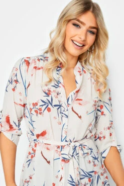 M&Co White Floral Tie Waist Blouse -M&Co Sales Store e42f50ac 7812 47 550663 D scaled