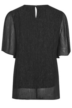 M&Co Black Metallic Angel Sleeve Blouse -M&Co Sales Store e4657d1f 7fff 46 550171 RY scaled