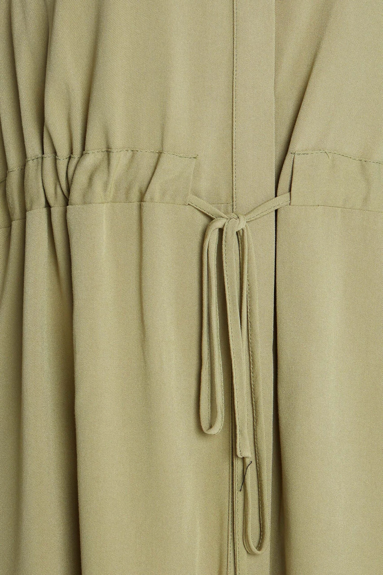 M&Co Khaki Green Tie Waist Tunic Shirt 5 M&Co Khaki Green Tie Waist Tunic Shirt - Image 5