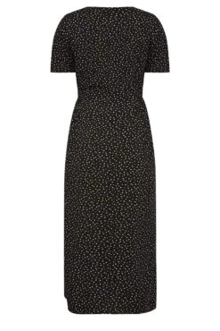 M&Co Black Spot Print Shirred Waist Dress -M&Co Sales Store e4701f7d cbfd 48 550382 Y scaled