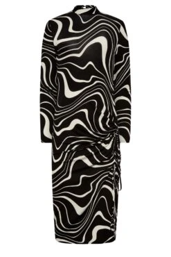 M&Co Black Swirl Ruched Side Midi Dress 12 M&Co Black Swirl Ruched Side Midi Dress -M&Co Sales Store e4f542aa ea7b 4d 550401 X scaled