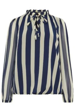 M&Co Blue Stripe Tie Neck Blouse 12 M&Co Blue Stripe Tie Neck Blouse -M&Co Sales Store e7938f6a 2e2b 45 550268 X scaled