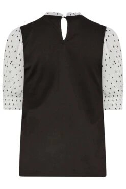 M&Co Black Dobby Sleeve Contrast Blouse 13 M&Co Black Dobby Sleeve Contrast Blouse -M&Co Sales Store e7cef525 3efb 4e 550651 Y scaled