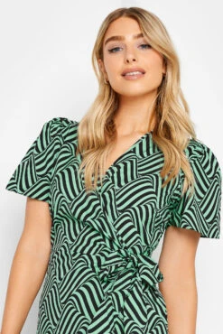 M&Co Green Abstract Stripe Wrap Dress 10 M&Co Green Abstract Stripe Wrap Dress -M&Co Sales Store e8d7f3f2 401f 4a 550479 D scaled