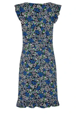 M&Co Blue Floral Print Frill Sleeve Mini Dress 13 M&Co Blue Floral Print Frill Sleeve Mini Dress -M&Co Sales Store e9c39694 431b 40 550063 Y scaled