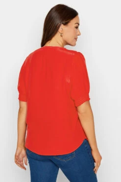 M&Co Red Frill Front Blouse -M&Co Sales Store ea3db31b b0b2 4f 550535 C scaled