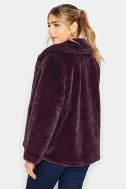 M&Co Berry Red Faux Fur Coat 9 M&Co Berry Red Faux Fur Coat -M&Co Sales Store ed9414f5 c603 44 500018 C scaled