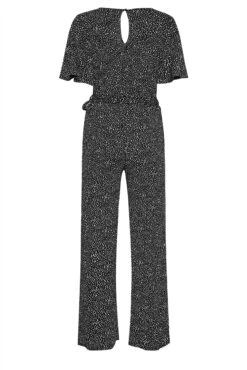 M&Co Black Spot Print Wrap Wide Leg Jumpsuit -M&Co Sales Store ee85f456 9d56 4d 500568 Y scaled