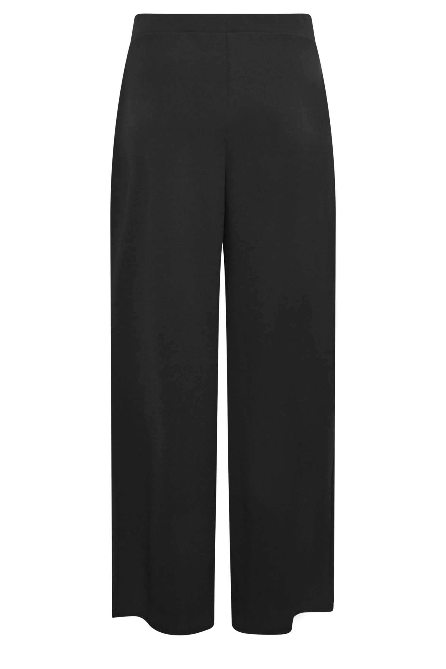 M&Co Black Stretch Scuba Wide Leg Trousers 5 M&Co Black Stretch Scuba Wide Leg Trousers - Image 5