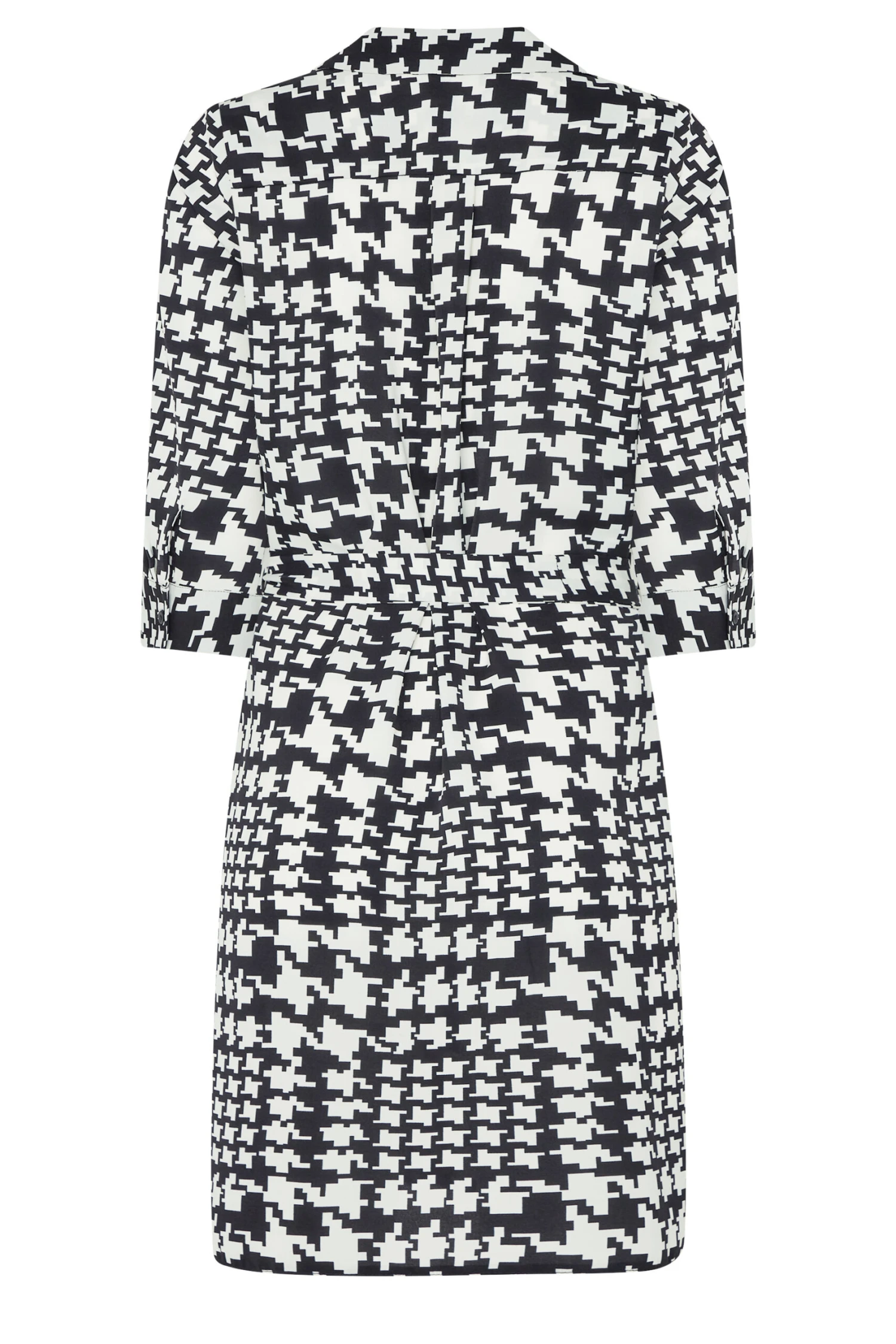 M&Co Black Dogtooth Tunic Dress Shirt 7 M&Co Black Dogtooth Tunic Dress Shirt - Image 7