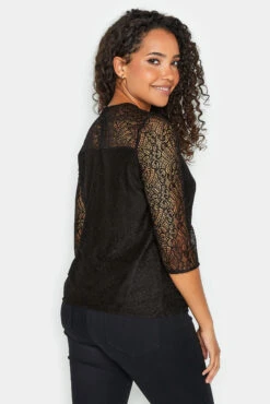 M&Co Black Long Sleeve Lace Blouse -M&Co Sales Store ef4e9512 22c0 4d 550688 C scaled