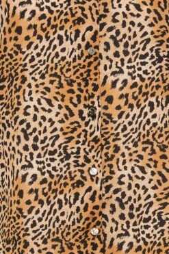 M&Co Brown Animal Print Frill Sleeve Button Through Blouse 11 M&Co Brown Animal Print Frill Sleeve Button Through Blouse -M&Co Sales Store eff5c5a4 cfed 44 550148 Z scaled