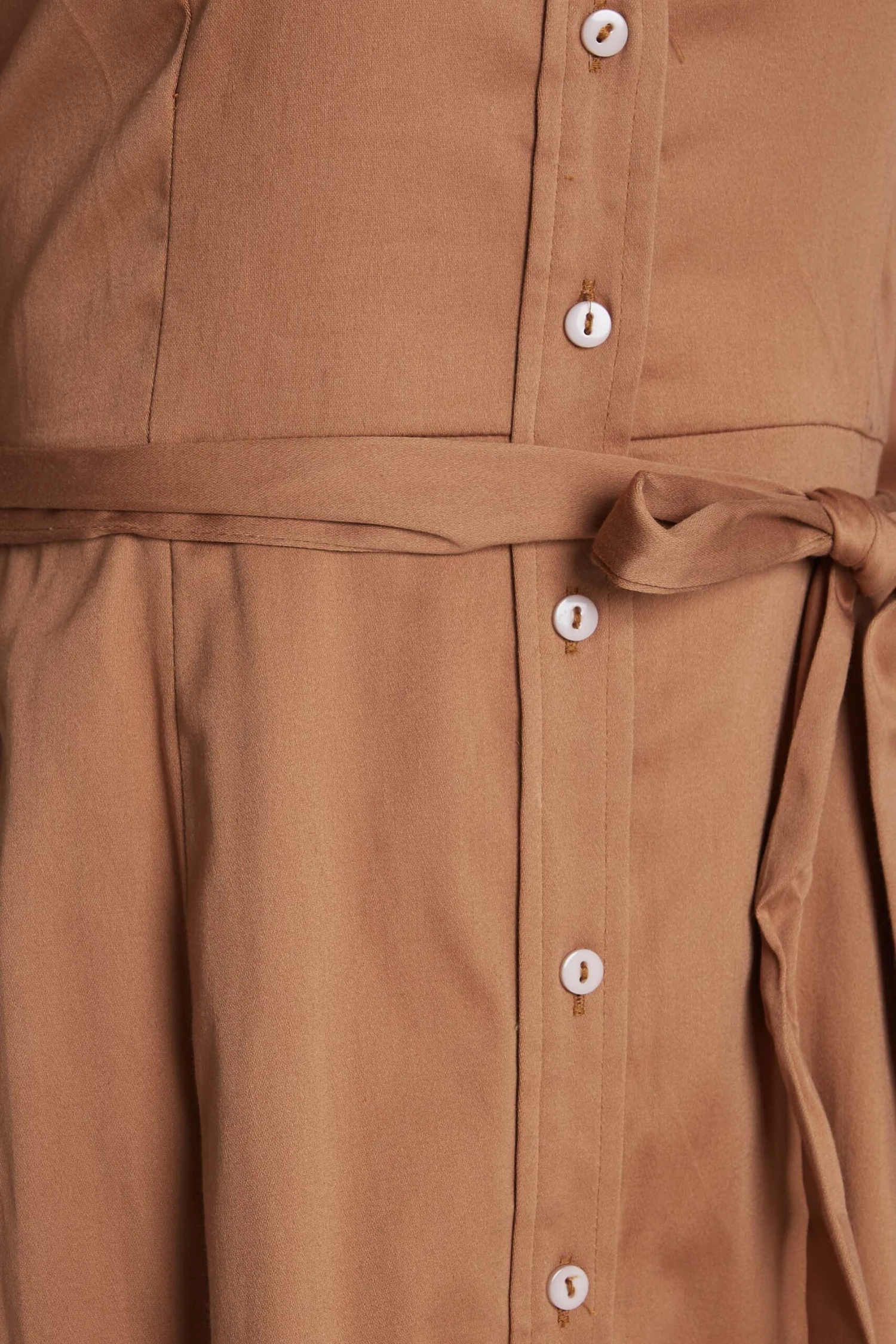 M&Co Brown Tie Waist Shirt Dress 7 M&Co Brown Tie Waist Shirt Dress - Image 7