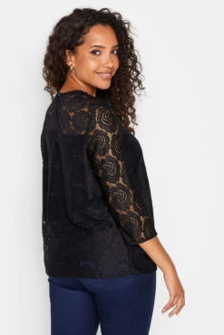 M&Co Black Floral Lace Blouse -M&Co Sales Store f0b55767 bb63 46 550064 C scaled