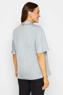 M&Co Light Blue Embellished Neck Keyhole Blouse -M&Co Sales Store f0eb15e8 4e2e 4d 550307 C scaled