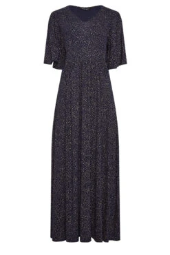 M&Co Navy Blue Polka Dot Maxi Dress 12 M&Co Navy Blue Polka Dot Maxi Dress -M&Co Sales Store f1682695 073b 46 500584 X scaled