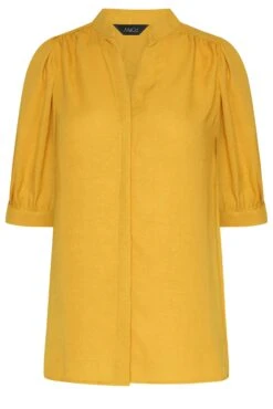 M&Co Yellow Short Sleeve Blouse 12 M&Co Yellow Short Sleeve Blouse -M&Co Sales Store f1c3bdbe f9b4 40 550431 X scaled