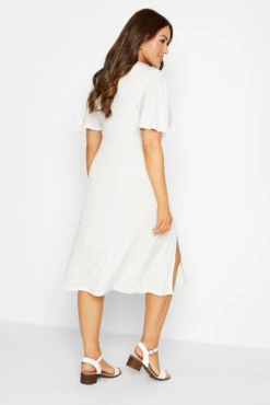 M&Co White Angel Sleeve Split Hem Midi Dress -M&Co Sales Store f247af61 97c0 4e 550497 C scaled