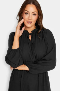 M&Co Black Tie Neck Elasticated Waist Dress 10 M&Co Black Tie Neck Elasticated Waist Dress -M&Co Sales Store f24b6416 5bde 4c 550400 D scaled