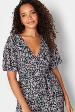 M&Co Black Ditsy Print Wrap Wide Leg Jumpsuit 10 M&Co Black Ditsy Print Wrap Wide Leg Jumpsuit -M&Co Sales Store f2f1c1ad 7f90 43 500599 D scaled